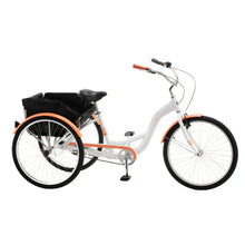 Load image into Gallery viewer, Adult 26&quot; Meridian Comfortable Tricycle w/ Rear Storage Basket, White
