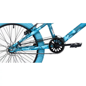 Girl's 20" Incognito BMX Bike w/ Front Pegs Turquoise Blue Graphics, Rider Height 4'2"+