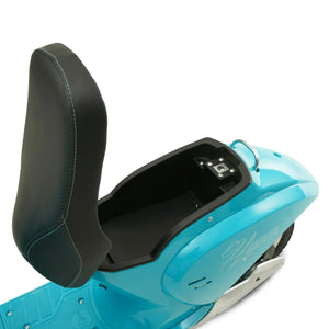 24V Retro Euro-Style Battery-Powered Electric Scooter, Ages 13+ Blue