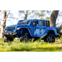 Load image into Gallery viewer, 12V Jeep Gladiator Ride-On Truck Battery-Powered Vehicle w/ Sound Effects, Blue, Ages 3+
