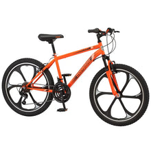 Load image into Gallery viewer, Boy&#39;s 24&quot; Awesome Alert Mag Wheel Mountain Bike, 21-Speed, Orange, Ages 8+

