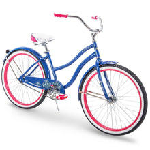 Load image into Gallery viewer, Women&#39;s Fairmont Cruiser Bike 26&quot; Perfect Fit Steel Frame, Blue and Pink
