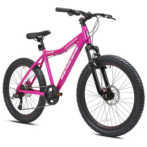 24" Genesis Messina Mountain Pro Bike Off Road Trail Tires 8-Speed Bicycle