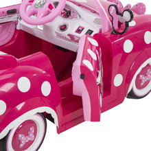 Load image into Gallery viewer, Disney Minnie Convertible Car Mouse 6V Battery-Powered Ride-On Toy, Ages 3+
