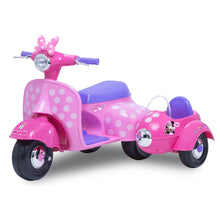 Load image into Gallery viewer, Minnie Mouse Battery-Powered Electric Scooter w/ Side Car, 18-30 Months, Pink
