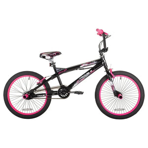 20" Trouble BMX Bike w/ Front Pegs, Cool Pink Graphics, Rider Height 4'2"+
