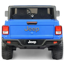 Load image into Gallery viewer, 12V Jeep Gladiator Ride-On Truck Battery-Powered Vehicle w/ Sound Effects, Blue, Ages 3+
