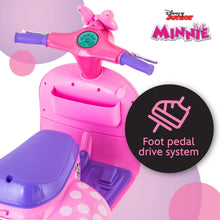 Load image into Gallery viewer, Minnie Mouse Battery-Powered Electric Scooter w/ Side Car, 18-30 Months, Pink
