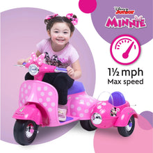 Load image into Gallery viewer, Minnie Mouse Battery-Powered Electric Scooter w/ Side Car, 18-30 Months, Pink
