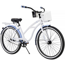 Load image into Gallery viewer, 26&quot; Women&#39;s Hawthorn Beach Cruiser Bike Perfect Fit Steel Frame, White
