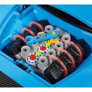 NASCAR Race Car Battery-Powered Vehicle w/ Mechanics Tools, Ages 3+