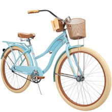 Load image into Gallery viewer, Women&#39;s Classic Cruiser Bike 26&quot; Perfect Fit Steel Frame Comfort Ride, Light Blue
