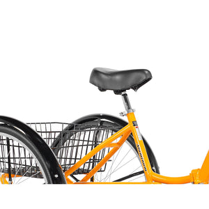 26" Alameda Folding Adult Tricycle Comfort Ride Cruiser Trike, Yellow