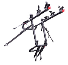 Load image into Gallery viewer, 3-Bicycle Ultra Compact Sedan Trunk Mounted Bike Rack Carrier w/ Secure Tie-Downs
