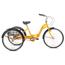 Load image into Gallery viewer, 26&quot; Alameda Folding Adult Tricycle Comfort Ride Cruiser Trike, Yellow

