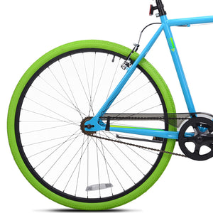 700c Ridgeland Hybrid Bike Steel Frame Stylish Color Design, Rider Height 5'4"+