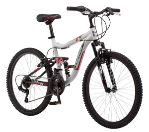 24" Mongoose Ledge 2.1 Mountain Pro Off Road Trail Bike 21-Speed Bicycle