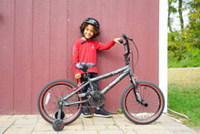 Load image into Gallery viewer, 18&quot; Abyss BMX Bike w/ Front Pegs and Training Wheels, Ages 6-9
