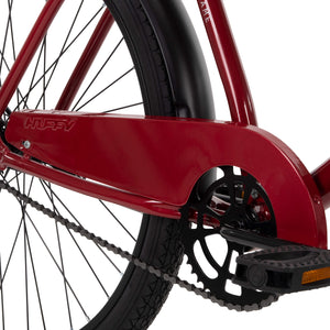 Men's Beach Cruiser Bike 26" Perfect Fit Frame Steel Comfort Ride, Cherry Red
