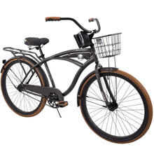 Load image into Gallery viewer, Men&#39;s Classic Cruiser Bike 26&quot; Single-Speed Steel Frame Comfort Ride, Black
