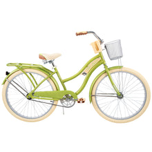 Load image into Gallery viewer, 26&quot; Women&#39;s Beach Cruiser Bike Perfect Fit Steel Frame Comfort Ride, Green
