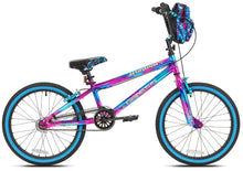 Load image into Gallery viewer, Girls&#39; 2 Illusion BMX Bike 20&quot; Wheels and Steel Frame Comfort Ride, Blue Purple
