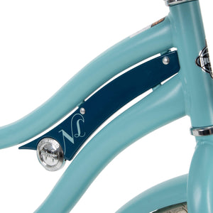Girl's Classic Cruiser Bike 24" Perfect Fit Steel Frame Comfort Ride, Satin Blue