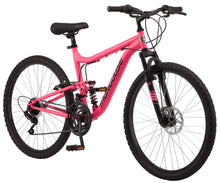 Load image into Gallery viewer, Women&#39;s 26&quot; Major Mountain Pro Bike Off Road Trail Tires 18-Speed Bicycle, Pink
