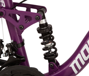 Girl's 24" Major Mountain Pro Bike w/ Dual Suspension, 21-Speed Bicycle, Purple