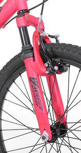 Girl's Crossfire Mountain Bike 20" Wheels Steel Frame, Ages 8-12, Pink