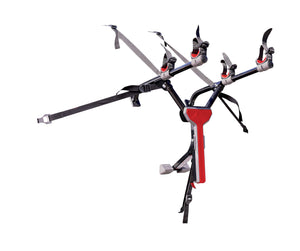 2-Bicycle Ultra Compact SUV Trunk Mounted Bike Rack Carrier w/ Secure Individual Tie-Downs
