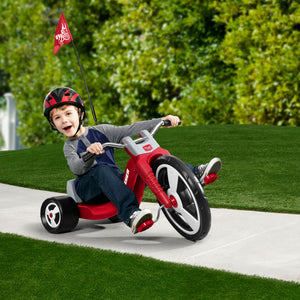 Kids Big Flyer Sport Chopper Tricycle 16" Front Wheel, Ages 3-7, Red