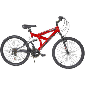 Boy's 24" Gauntlet Mountain Pro Bike w/ Dual Suspension, 18-Speed, Ages 13+, Red