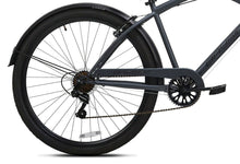 Load image into Gallery viewer, Men&#39;s 29&quot; Bayside Beach Cruiser Bike Steel Frame, 7-Speed, Black
