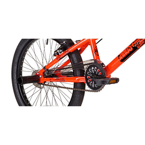 Boys' Thruster BMX Bike 20" w/ Front and Rear Pegs, Ages 8-12, Neon Orange