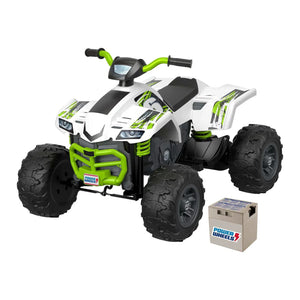 Power Racing ATV Battery-Powered Ride-On Vehicle w/ Awesome Graphics, Ages 3+