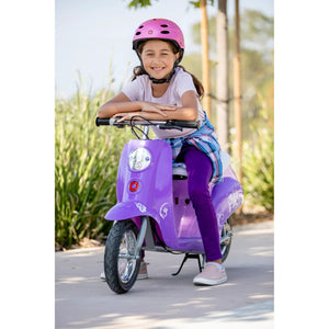 Razor Pocket Mod Euro-Style Battery-Powered Electric Scooter, Ages 13+, Purple