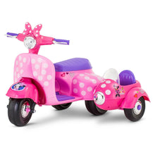 Load image into Gallery viewer, Disney Minnie Mouse Battery-Powered Scooter with Sidecar Ride-On Toy, Ages 18M+
