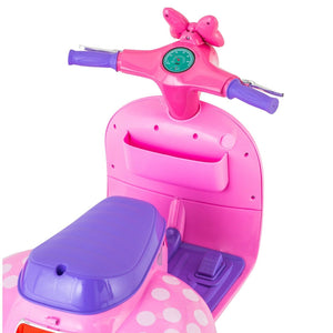 Disney Minnie Mouse Battery-Powered Scooter with Sidecar Ride-On Toy, Ages 18M+