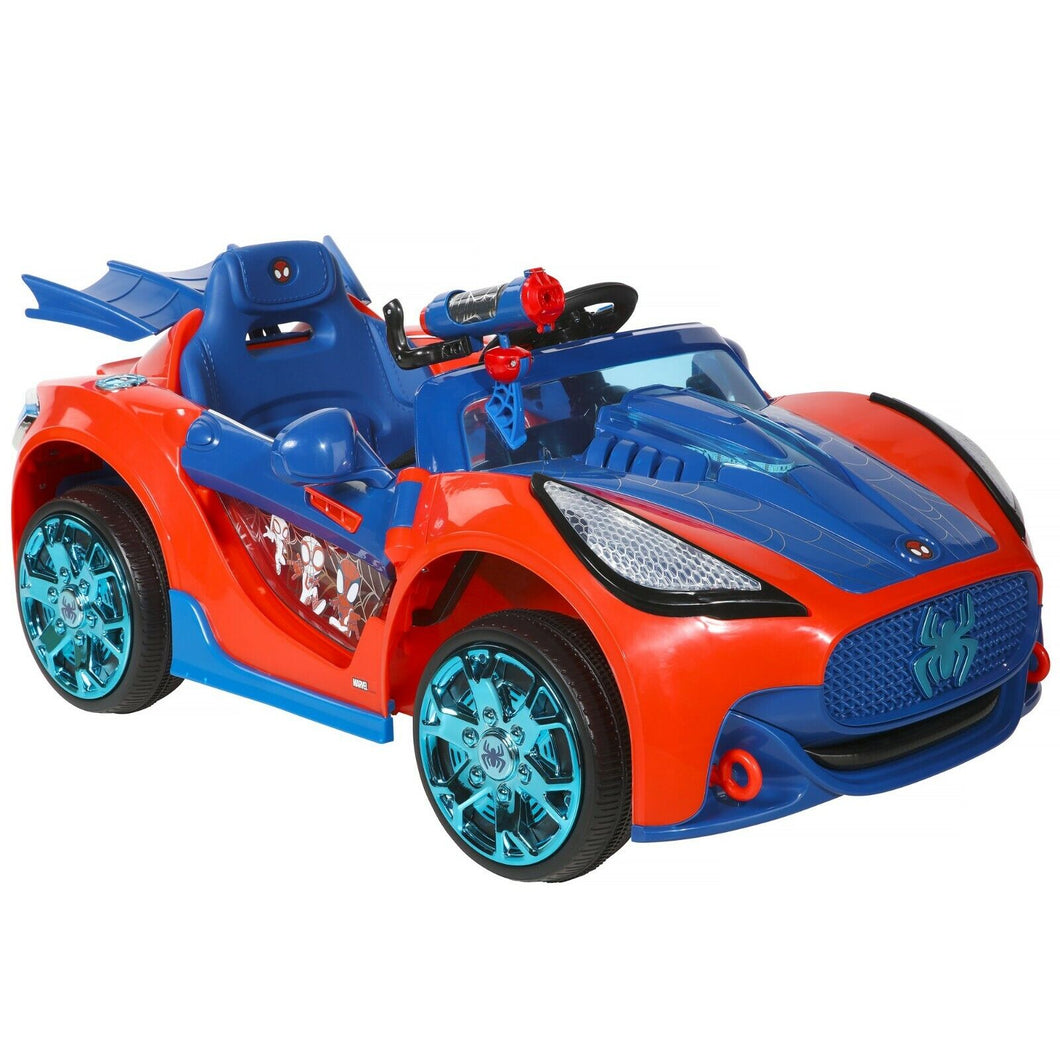 Kids Spider-Man Superhero Battery-Powered Vehicle w/ Authentic Graphics, Ages 3+