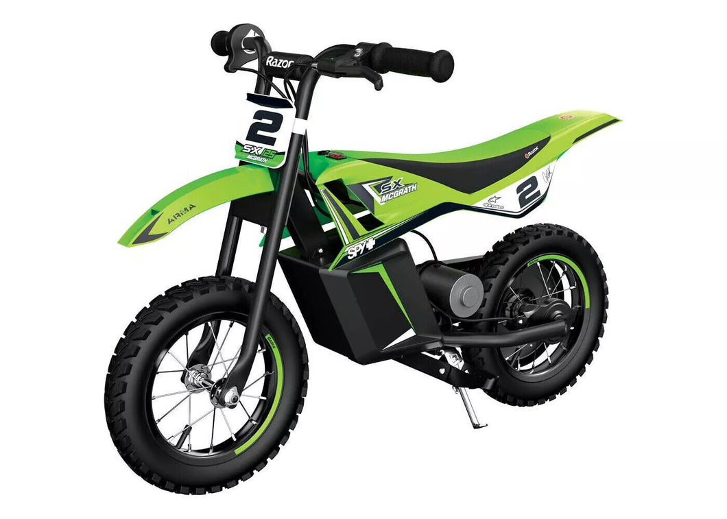 Kid's Razor Dirt Rocket SX125 Electric-Powered Dirt Bike, Ages 7+, Green