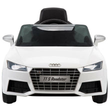 Load image into Gallery viewer, Audi Roadster Ride-On Battery-Powered Vehicle w/ Sound Effects, Ages 3+, White
