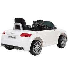Load image into Gallery viewer, Audi Roadster Ride-On Battery-Powered Vehicle w/ Sound Effects, Ages 3+, White

