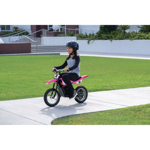 Kid's Razor Dirt Rocket MX125 Electric-Powered Dirt Bike, Ages 7+, Pink