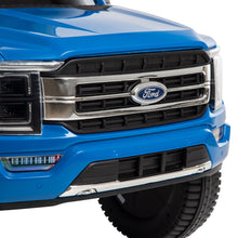 Load image into Gallery viewer, Ford F-150 Ride-On Truck Battery-Powered Vehicle w/ Sound Effects, Blue, Ages 3+
