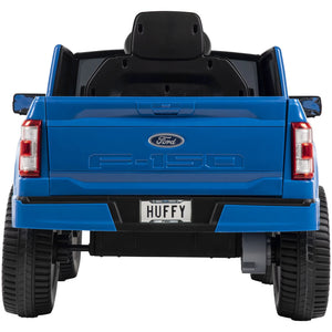 Ford F-150 Ride-On Truck Battery-Powered Vehicle w/ Sound Effects, Blue, Ages 3+