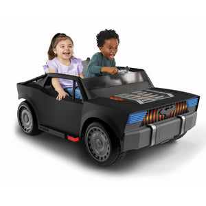 2-Seat 12V Batman Batmobile Battery-Powered Vehicle w/ Sound Effects, Ages 3+