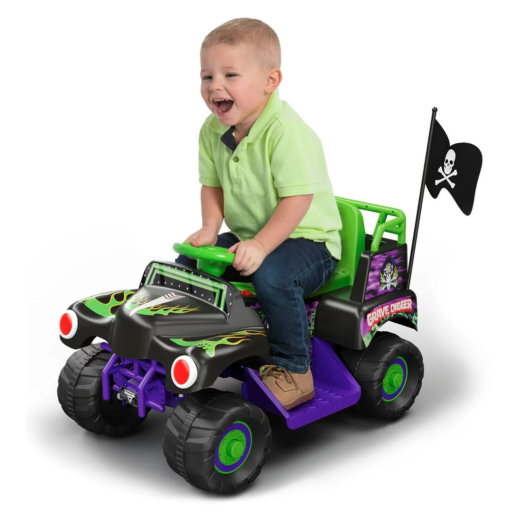 Monster Jam Grave Digger Battery-Powered Ride-On Vehicle, Ages 18M+
