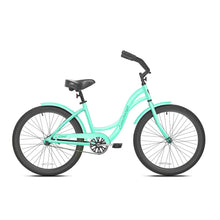 Load image into Gallery viewer, Girl&#39;s 24&quot; Seachange Classic Beach Cruiser Bike, Comfort Ride Frame, Mint Green
