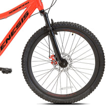 Load image into Gallery viewer, 26&quot; Genesis Saracino Mountain Pro Bike Off Road Trail Tires 8-Speed Bicycle
